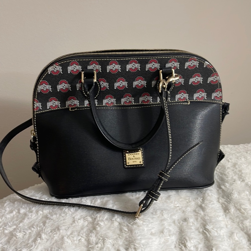 Dooney and Bourke OSU zip satchel - good condition